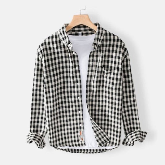 Casual Plaid Shirt 100% Cotton