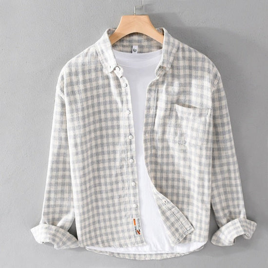 Casual Plaid Shirt 100% Cotton