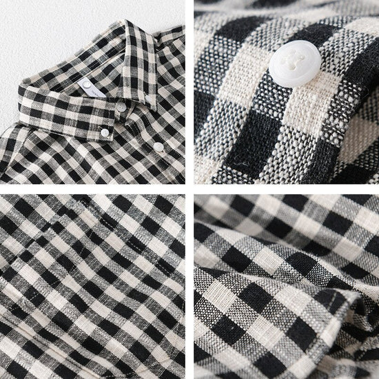Casual Plaid Shirt 100% Cotton
