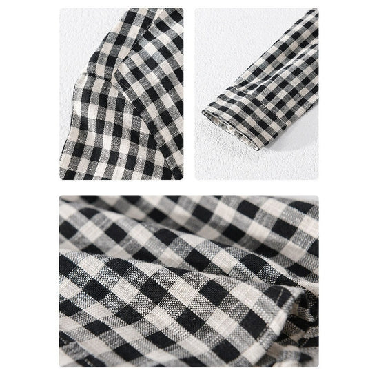 Casual Plaid Shirt 100% Cotton