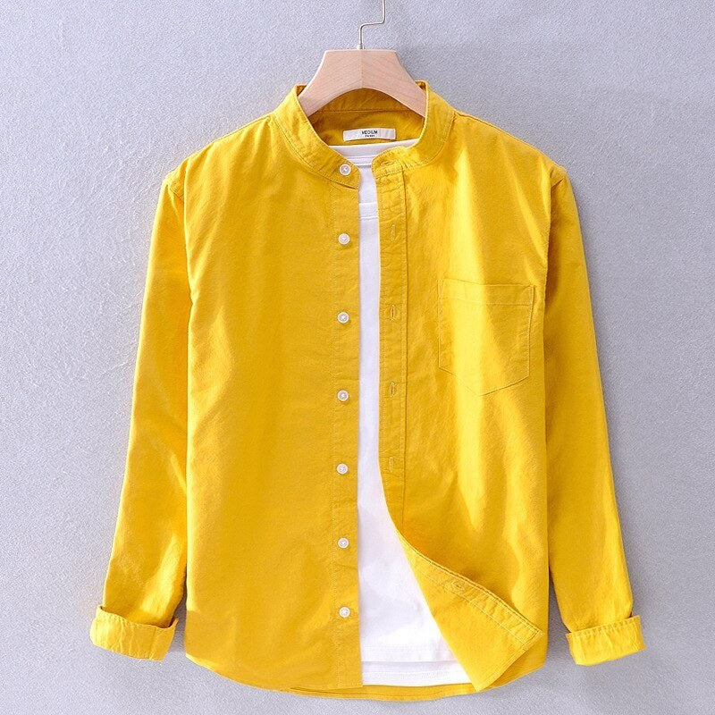 Casual Pure Cotton Long Sleeve Shirt