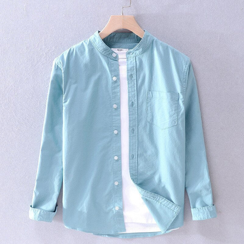 Casual Pure Cotton Long Sleeve Shirt