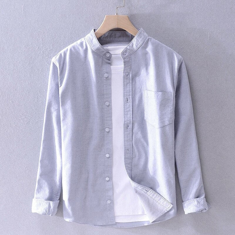 Casual Pure Cotton Long Sleeve Shirt