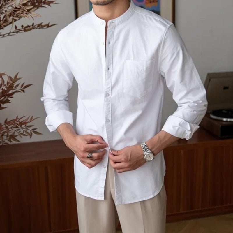 Casual Pure Cotton Long Sleeve Shirt