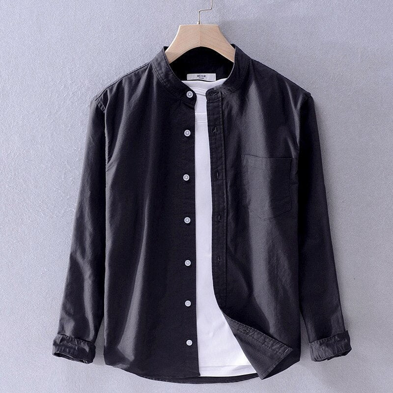 Casual Pure Cotton Long Sleeve Shirt