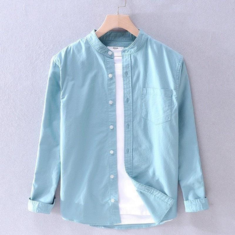 Casual Pure Cotton Long Sleeve Shirt