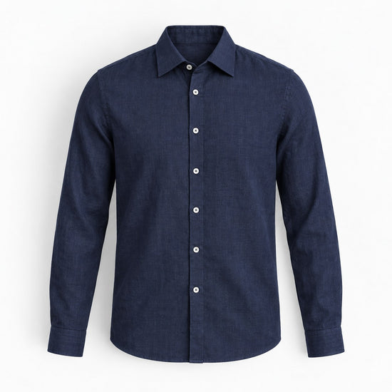 Classic linen long sleeve shirt