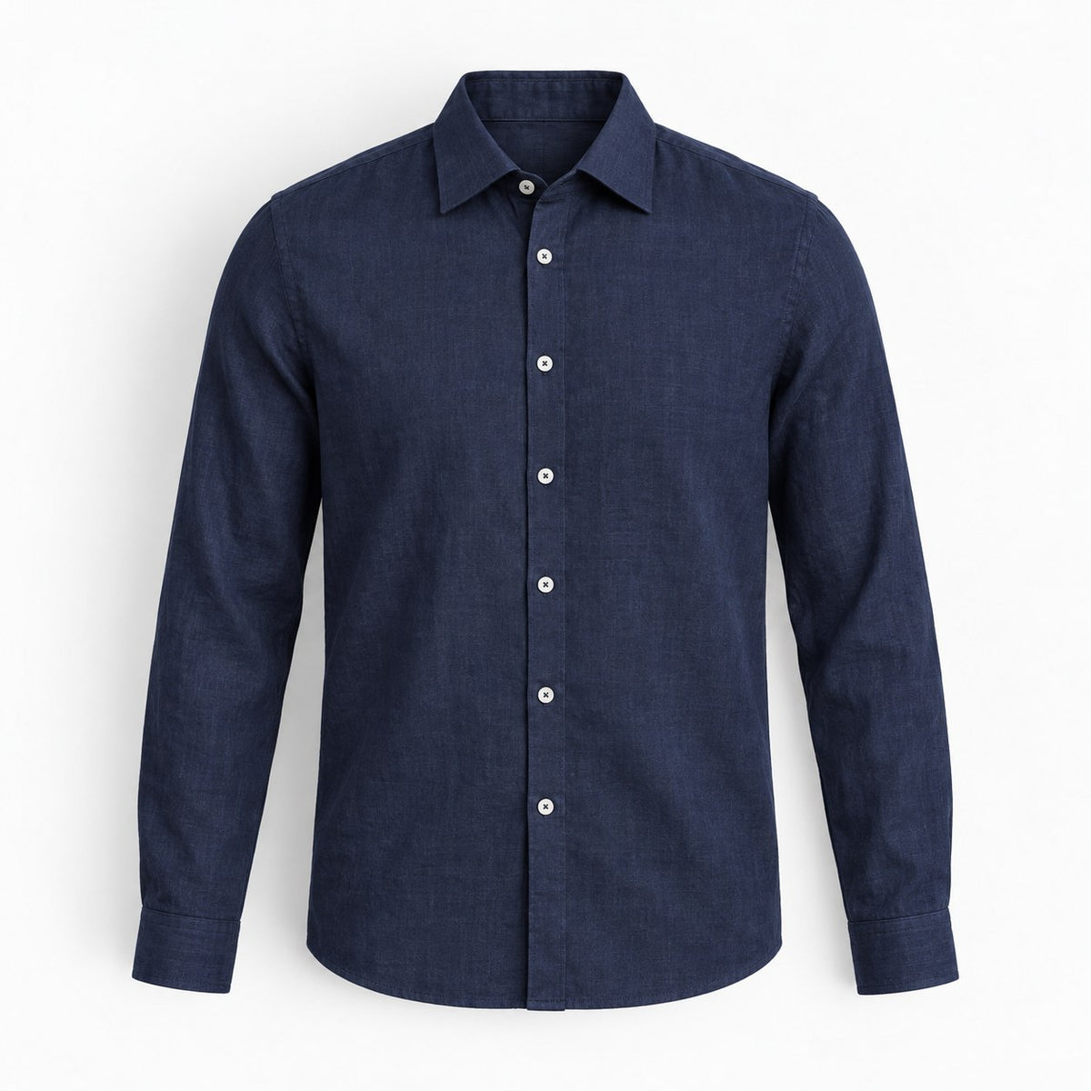Classic linen long sleeve shirt