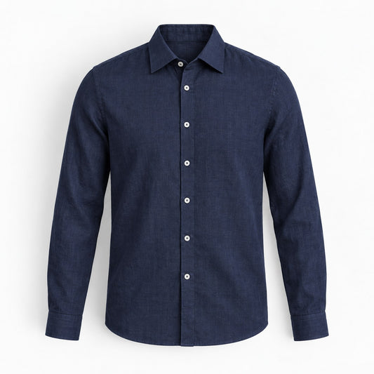 Classic linen long sleeve shirt