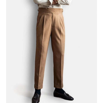 Cold season straight trousers