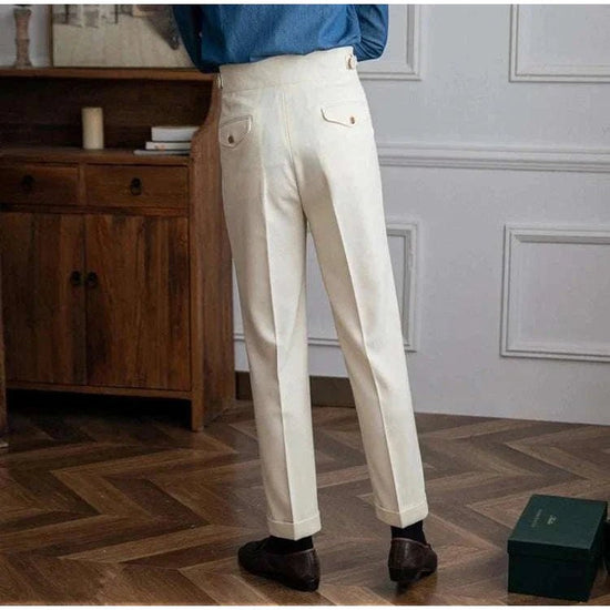 Cold season straight trousers