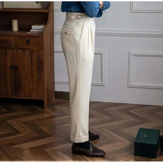 Cold season straight trousers