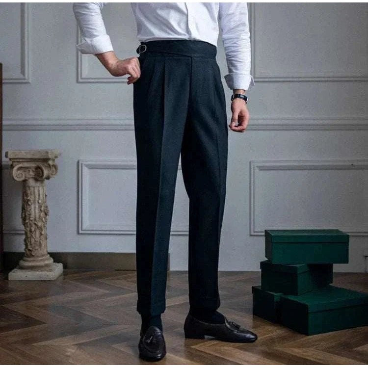 Cold season straight trousers