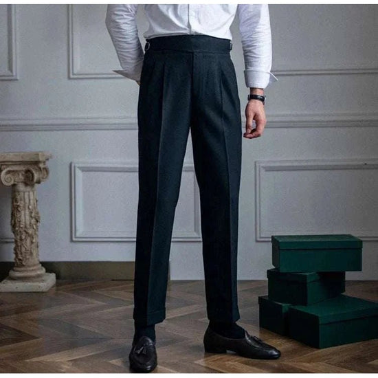 Cold season straight trousers