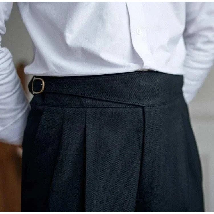 Cold season straight trousers
