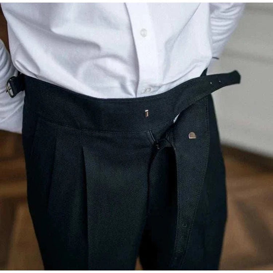 Cold season straight trousers