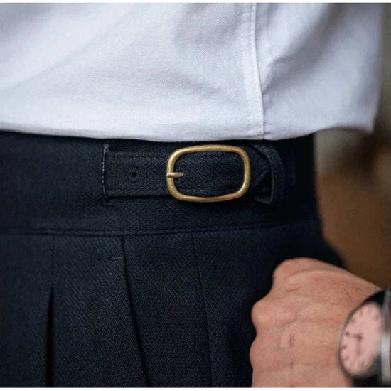 Cold season straight trousers