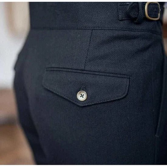 Cold season straight trousers