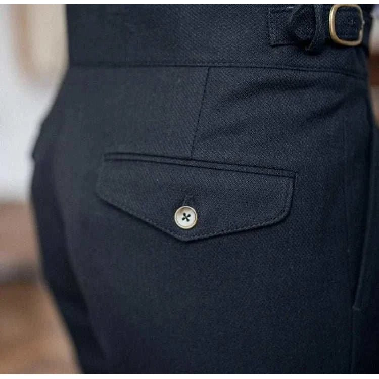 Cold season straight trousers