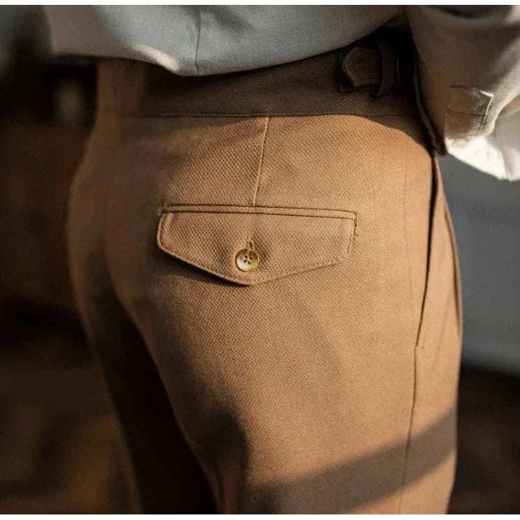 Cold season straight trousers