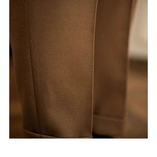 Cold season straight trousers