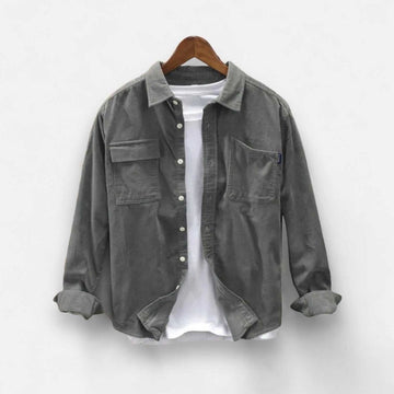 Corduroy cargo spring shirt