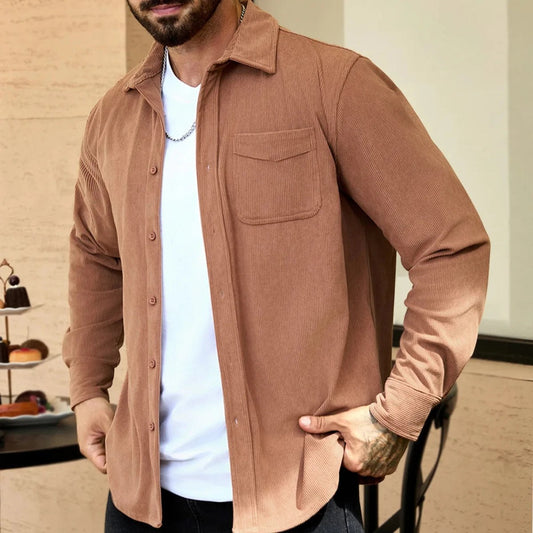 Corduroy oversized shirt