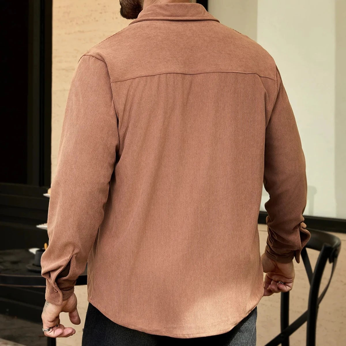 Corduroy oversized shirt
