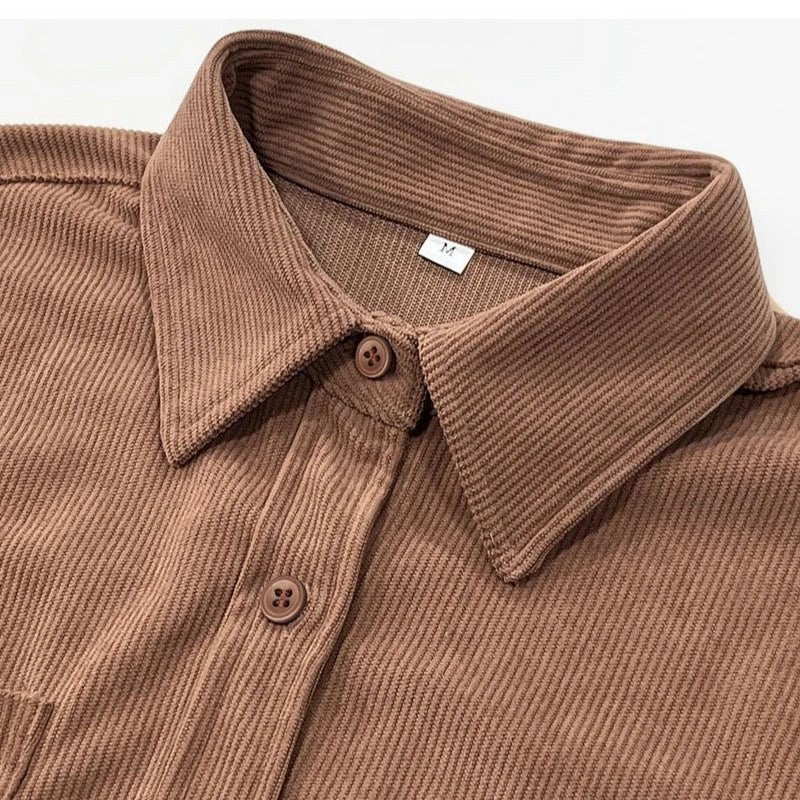 Corduroy oversized shirt