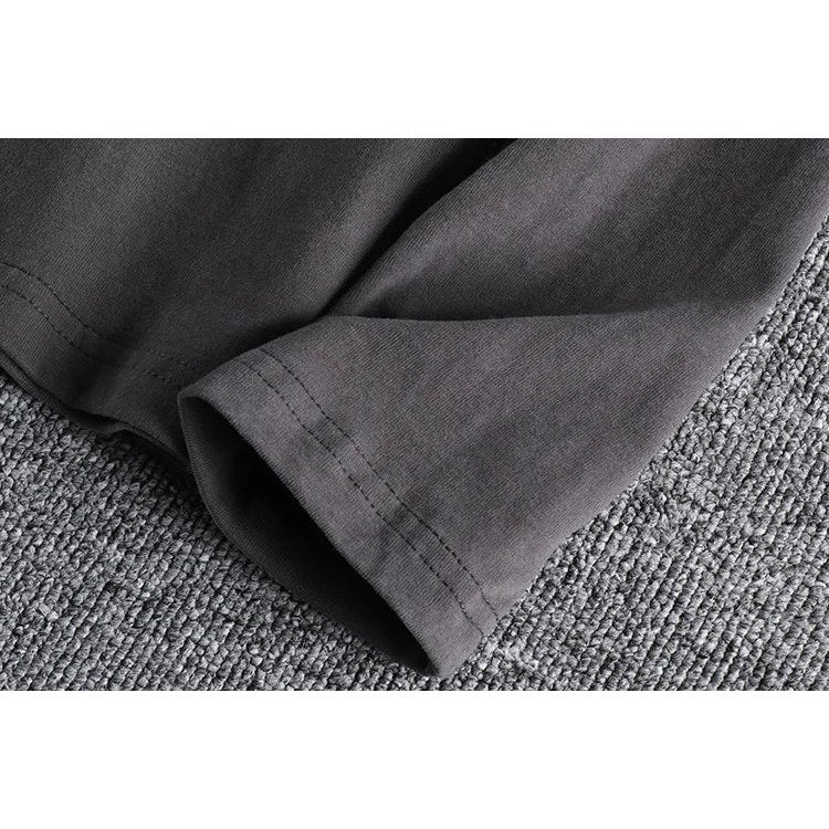 Cotton button-neck sweater