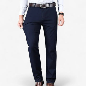 Cotton classic smart-casual pants