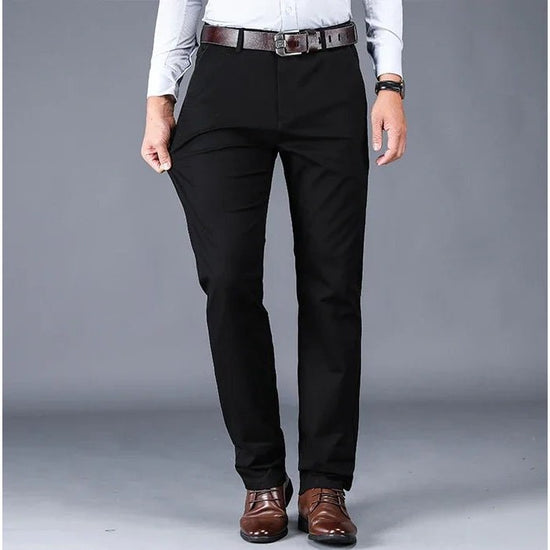 Cotton classic smart-casual pants