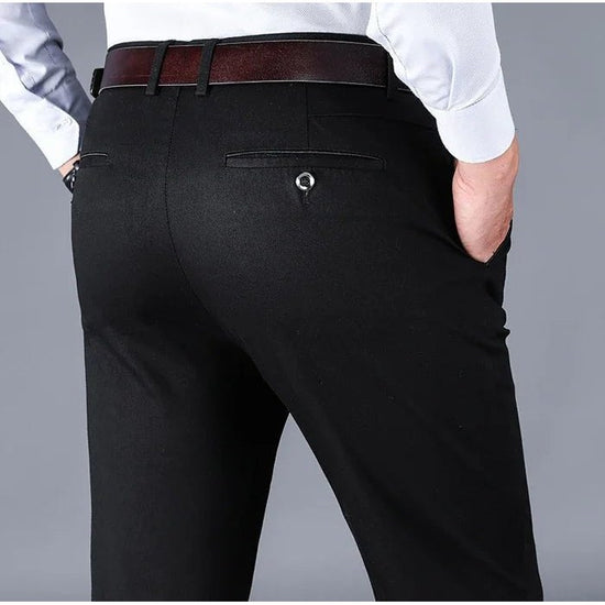 Cotton classic smart-casual pants