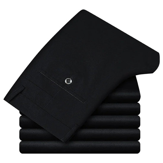 Cotton classic smart-casual pants