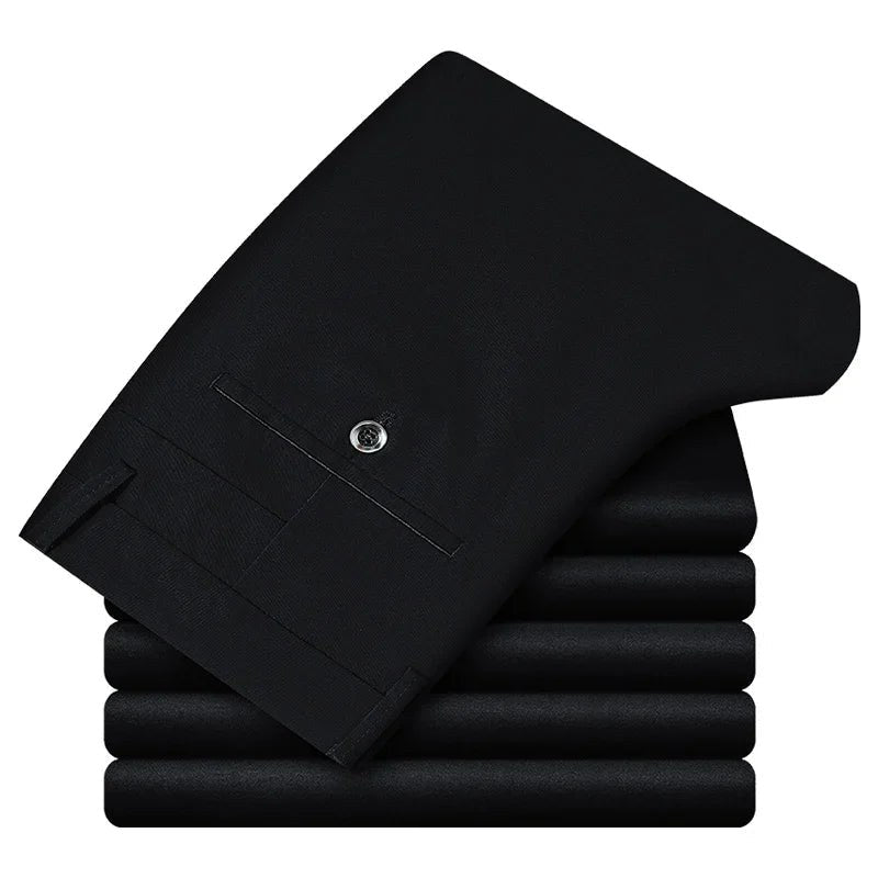Cotton classic smart-casual pants