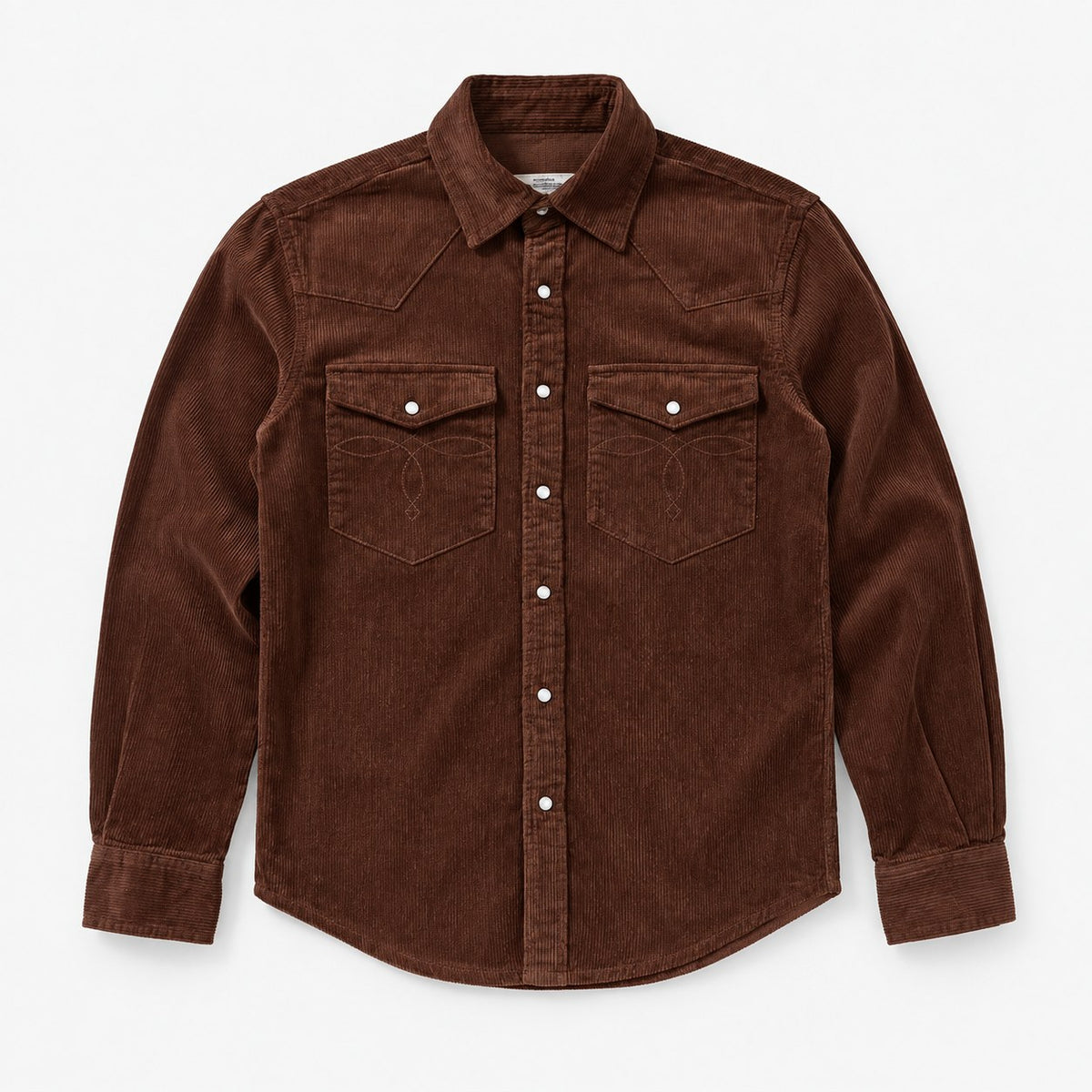 Cotton corduroy western shirt