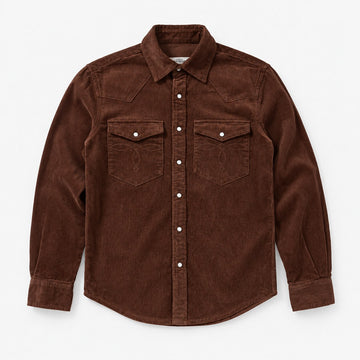 Cotton corduroy western shirt