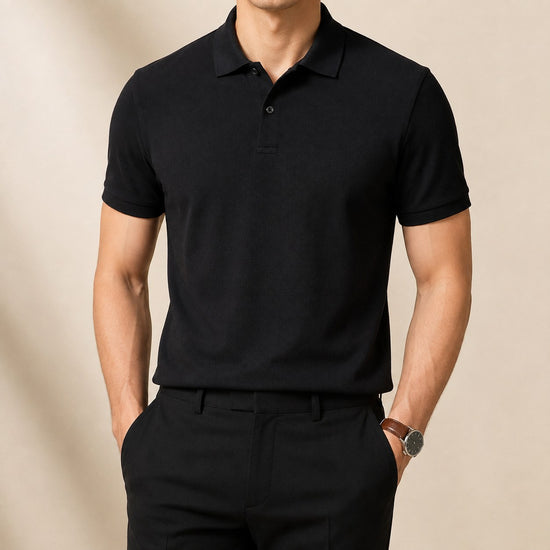 Cotton golf polo shirt