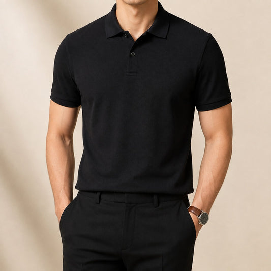 Cotton golf polo shirt