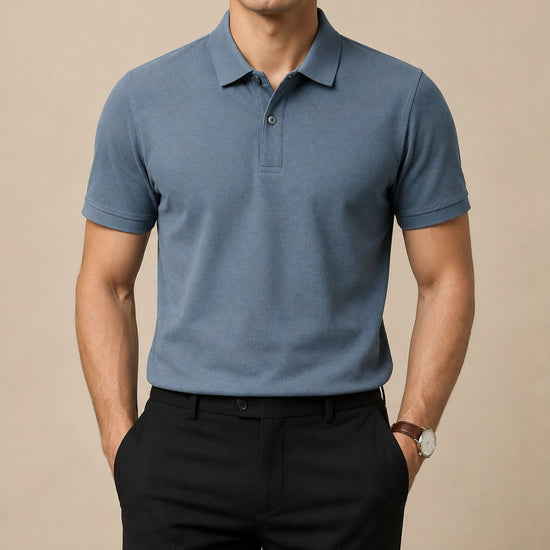 Cotton golf polo shirt