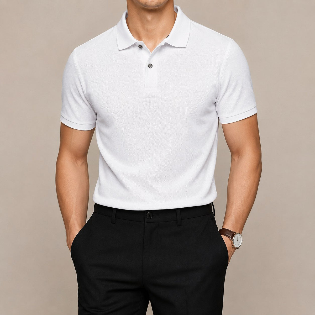 Cotton golf polo shirt