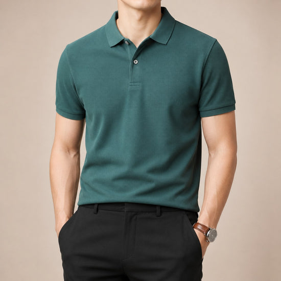 Cotton golf polo shirt
