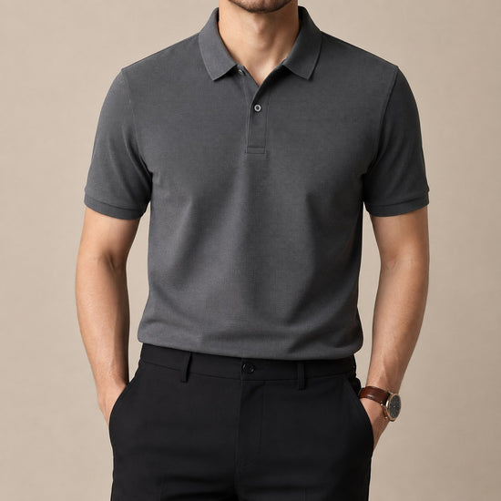 Cotton golf polo shirt