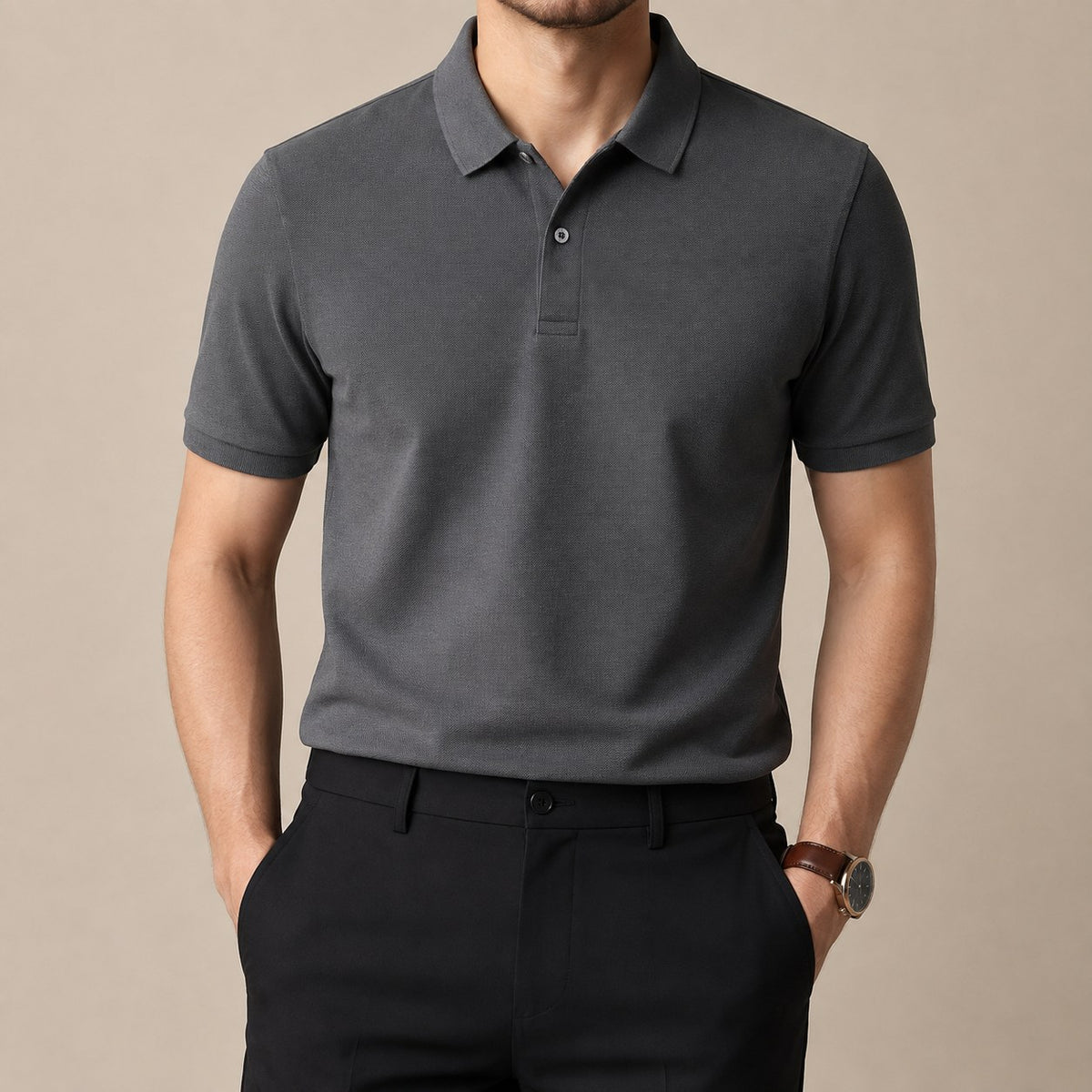 Cotton golf polo shirt