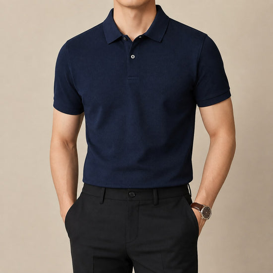 Cotton golf polo shirt