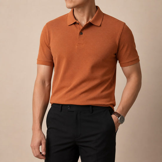 Cotton golf polo shirt