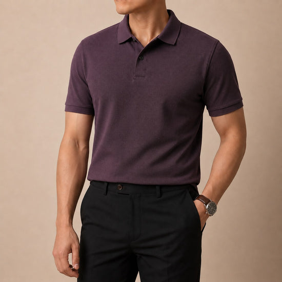 Cotton golf polo shirt