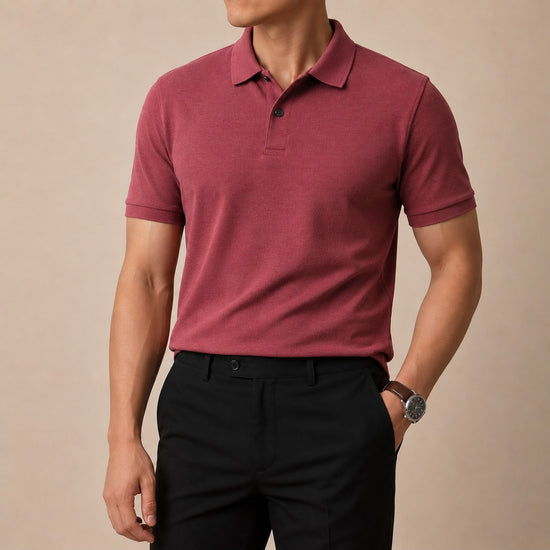 Cotton golf polo shirt