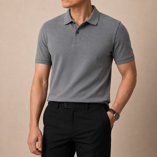 Cotton golf polo shirt