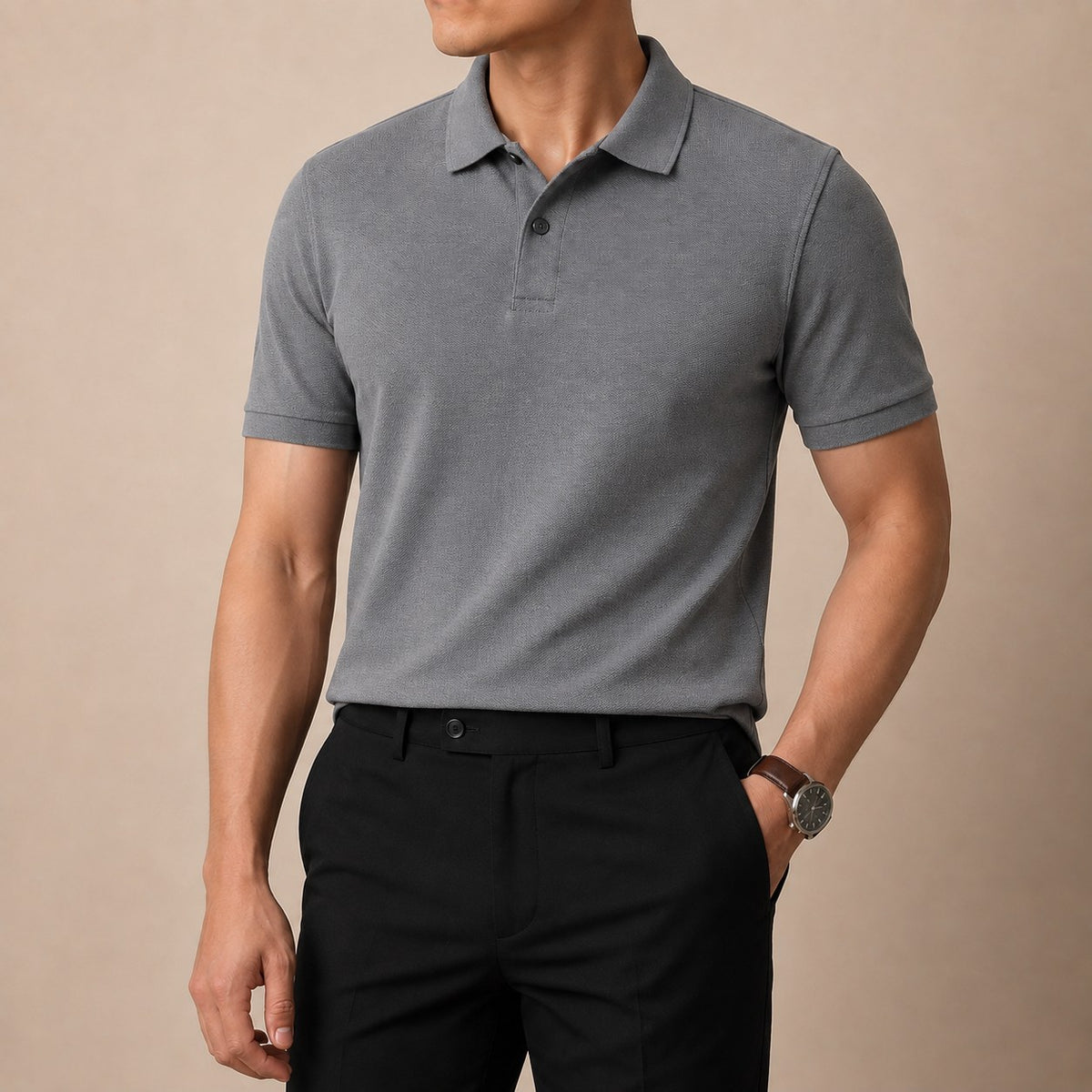 Cotton golf polo shirt